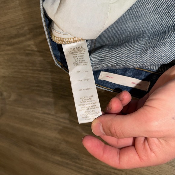 Frame Women's Heritage Piper High Rise Straight Leg Jeans Size 29 Distressed - Picture 7 of 8